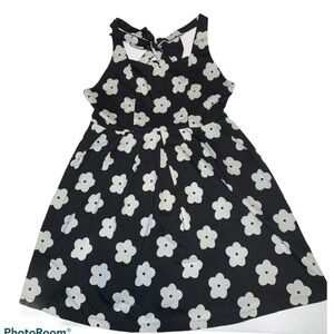 ▶️Tea & Cup◀️ Black with white flower dress
